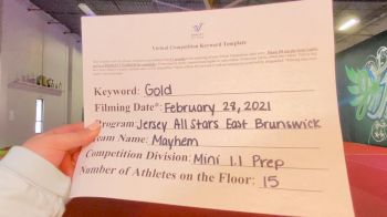 Jersey All Stars East Brunswick [L1.1 Mini - PREP] 2021 Varsity Virtual Competition Series - Prep & Novice I