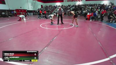 113 lbs Quarterfinal - Benji Ruiz, Paloma Valley vs Cael Humphrey, Sultana