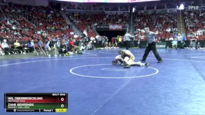 3A-138 lbs Cons. Round 5 - Wil Oberbroeckling, Southeast Polk vs Zane Behrends, Waverly-Shell Rock