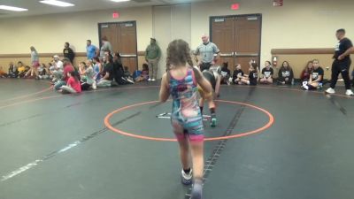 65 lbs Rr Rnd 5 - Aubrey Kokinda, Misfits Girls Wrestling vs Kynlee Boozer, Partner Trained Girls