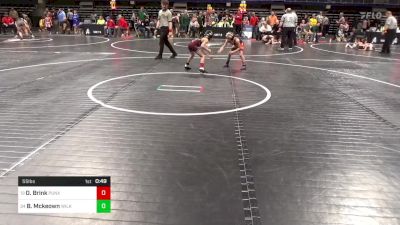 55 lbs Semifinal - Owen Brink, Punxsutawney vs Beau Mckeown, Wilkes Barre