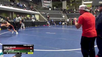 112 lbs Cons. Round 3 - Jett Loftus, Lo-Ma Youth Wrestling Club vs Harlo Wilcox, Millard South