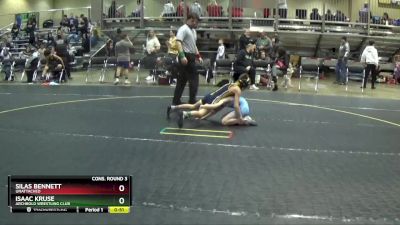 70 lbs Cons. Round 3 - Silas Bennett, Unattached vs Isaac Kruse, Archbold Wrestling Club