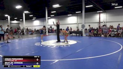 97 lbs Round 2 (8 Team) - Josiah Fernandez, Colorado Red vs Braylen Johnson, Alabama