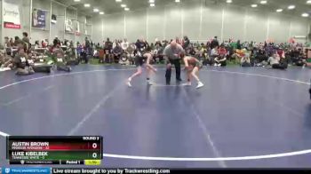 95 lbs Round 3 (6 Team) - Austin Brown, Missouri Avengers vs Luke Kibelbek, Tennessee White