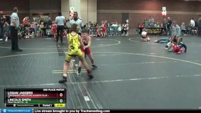 60 lbs Finals (8 Team) - Logan Jaggers, Contenders Wrestling Academy Blue vs Lincoln Smith, Team Palmetto