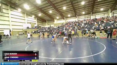 126 lbs Champ. Round 1 - Cole Borden, WA vs Rene Cordero, CA