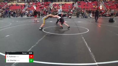 110 lbs Cons. Round 4 - Damian Chartier, Hays Wrestling Club vs Cooper Huhman, Maize Wrestling Club