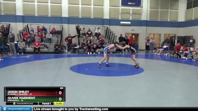 84 lbs Round 3 (4 Team) - Jaxon Smiley, Plainfield Quakers vs Oliver Maidment, Mishawaka