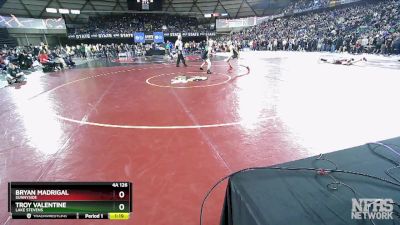 4A 126 lbs Champ. Round 1 - Bryan Madrigal, Sunnyside vs Troy Valentine, Lake Stevens