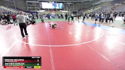 106 lbs Cons. Round 2 - Kristian DeClercq, ISI Wrestling Club vs Matthew Hamilton, Team Idaho Wrestling Club