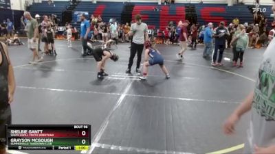 90 lbs Round 4 - Shelbie Gantt, White Knoll Youth Wrestling vs Grayson McGough, Summerville Takedown Club