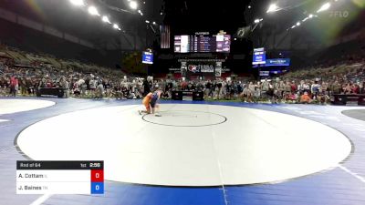 106 lbs Rnd Of 64 - Annika Cottam, Illinois vs Jenna Baines, Tennessee