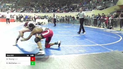 123 lbs Quarterfinal - Andrew Young, Blackwell vs Rayvon McClellan, Union