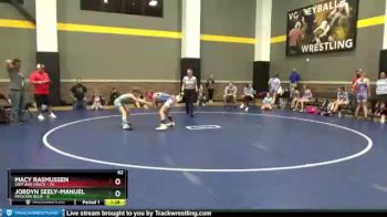 82 lbs Placement - Jordyn Seely-manuel, Missouri Blue vs Macy Rasmussen, Grit And Grace