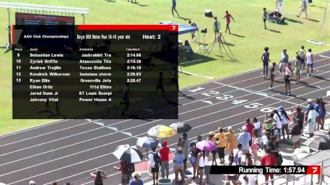 Youth Boys' 800m, Semi-Finals 3 - Age 15-16