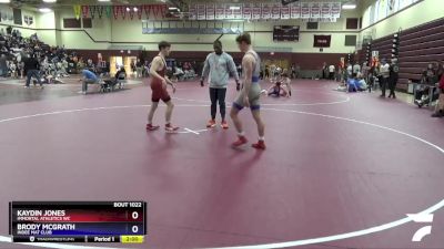 16U-5 lbs Round 1 - Kaydin Jones, Immortal Athletics WC vs Brody McGrath, Indee Mat Club