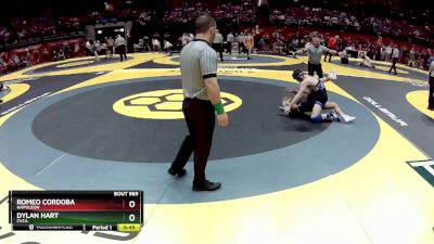 D2-132 lbs Cons. Round 2 - Dylan Hart, Cvca vs Romeo Cordoba, Napoleon