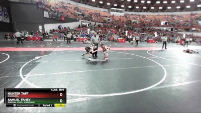 105 lbs Cons. Semi - Hunter Taff, Kaukauna vs Samuel Fahey, Oregon Youth Wrestling