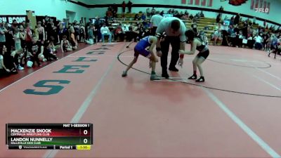 50-55 lbs Round 3 - Mackenzie Snook, Centralia Wrestling Club vs Landon Nunnelly, Hallsville Kids Club