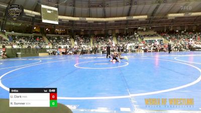 64 lbs Consi Of 16 #2 - Uzziah Clark, HURRICANE WRESTLING ACADEMY vs Rocky Sumner, Bonhomme