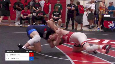 86 kg Round Of 16 - Dylan Fishback, Wolfpack Wrestling Club vs Malachi DuVall, George Mason