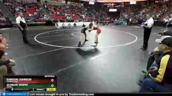 D3-120 lbs Semifinal - Dawson Johnson, Cumberland vs Gunnar Wopat, Royall