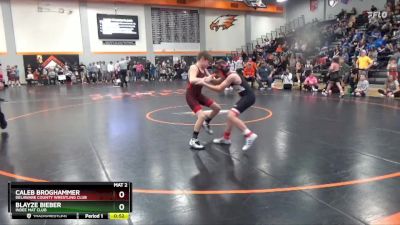 95 lbs Cons. Semi - Blayze Bieber, Indee Mat Club vs Caleb Broghammer, Delaware County Wrestling Club
