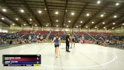 126 lbs Round 2 (8 Team) - Giavonna Good, Idaho vs Abbie Colvin, Utah 2