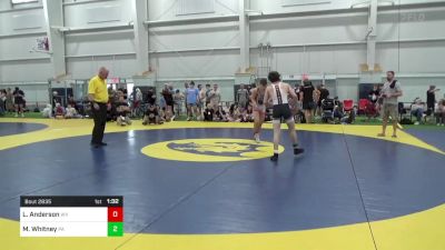 126-C lbs Quarterfinal - Lj Anderson, WV vs Mason Whitney, PA