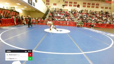 138 lbs Consi Of 8 #2 - Zachary Robinson, Holliston vs Jackson Gearin, Billerica