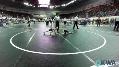 46 lbs Consi Of 4 - Creed Williams, Choctaw Ironman Youth Wrestling vs Dawson Rigdon, Piedmont