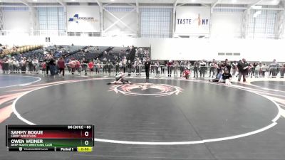 83 lbs Cons. Round 4 - Owen Weiner, Deep Roots Wrestling Club vs Sammy Bogue, LeRoy Wrestling