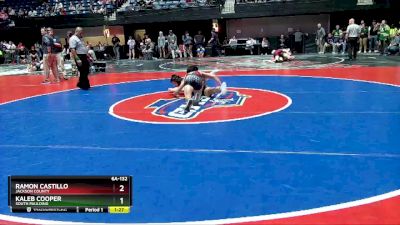 6A-132 lbs Quarterfinal - Ramon Castillo, Jackson County vs Kaleb Cooper, South Paulding