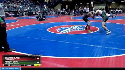 4A-126 lbs Champ. Round 1 - Robert Crim, Westminster Schools vs Obayeni Blake, Cedar Shoals