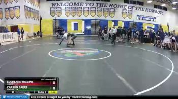 113 lbs Quarterfinals (8 Team) - Carson Baert, Flagler vs Lochlann Higgins, Hagerty