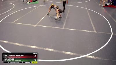 67 lbs Cons. Round 2 - William Rauenhorst, Summit Wrestling Academy vs Bo Becker, Stillwater Area Wrestling