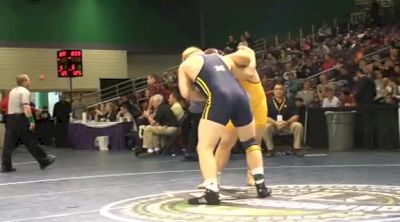 285 lbs semi-finals Ben Apland Michigan vs. Josh Wine VMI