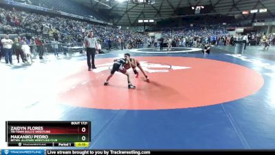 74 lbs Champ. Round 2 - Zaidyn Flores, Tri-Town Bullyz Wrestling vs Makaniku Pedro, Bethel AllStars Wrestling Club