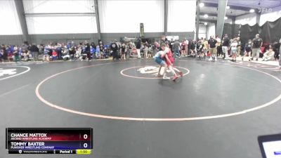 98 lbs Round 1 - Chance Mattox, Ascend Wrestling Academy vs Tommy Baxter, Punisher Wrestling Company