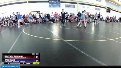 102 lbs Semifinal - Grayson Baumann, Maurer Coughlin Wrestling Club vs Cash Mays, Contenders Wrestling Academy