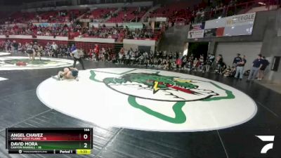 144 lbs Round 2 (8 Team) - David Mora, Canyon Randall vs Angel Chavez, Canyon West Plains