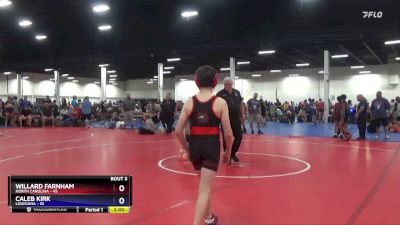 106 lbs Round 1 (6 Team) - Willard Farnham, North Carolina vs Caleb Kirk, Louisiana