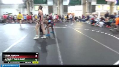 140 lbs Round 1 (8 Team) - Anthony Caponegro, BTWC vs Devin Johnson, Askren WA Red