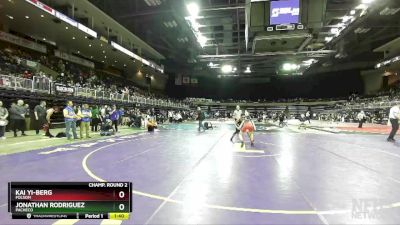 106 lbs Champ. Round 2 - Jonathan Rodriguez, Pacheco vs Kai Yi-Berg, Folsom