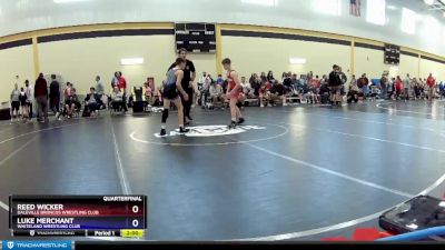 87 lbs Quarterfinal - Reed Wicker, Daleville Broncos Wrestling Club vs Luke Merchant, Whiteland Wrestling Club