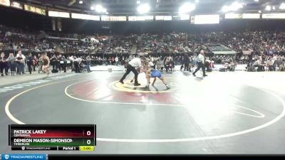 5A 145 lbs Cons. Round 3 - Demeon Mason-Simonson, Timberline vs Patrick Lakey, Centennial