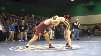 285 lbs conso-quarter Brendan Barlow Kent State vs. Tony Nelson Minnesota