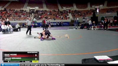 D1-126 lbs Quarterfinal - Zavian Geranimo, Gila Ridge vs Isaac Moore, Marana