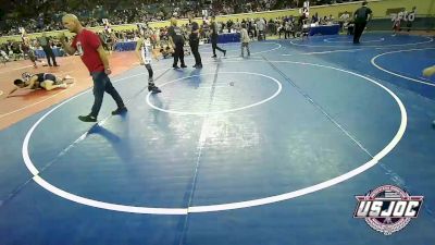 80 lbs Round Of 16 - Cordeus Wahl, Bristow Youth Wrestling vs Hayden Vandagriff, Duncan Demon Wrestling